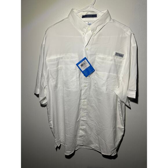 Columbia Tamiami II Short-Sleeve Shirt for Men - White - L - Picture 4 of 9